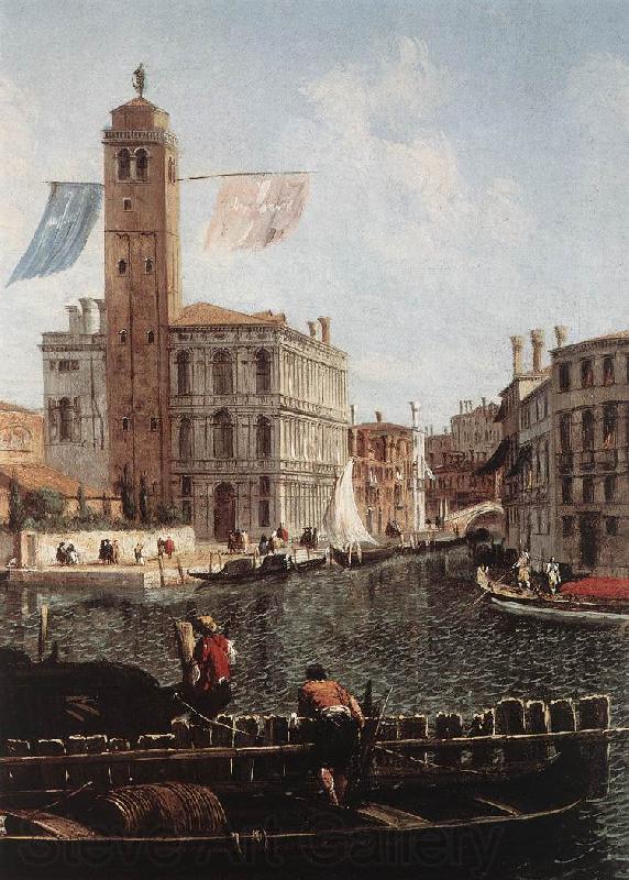 MARIESCHI, Michele The Grand Canal with the Fishmarket (detail) sgh France oil painting art